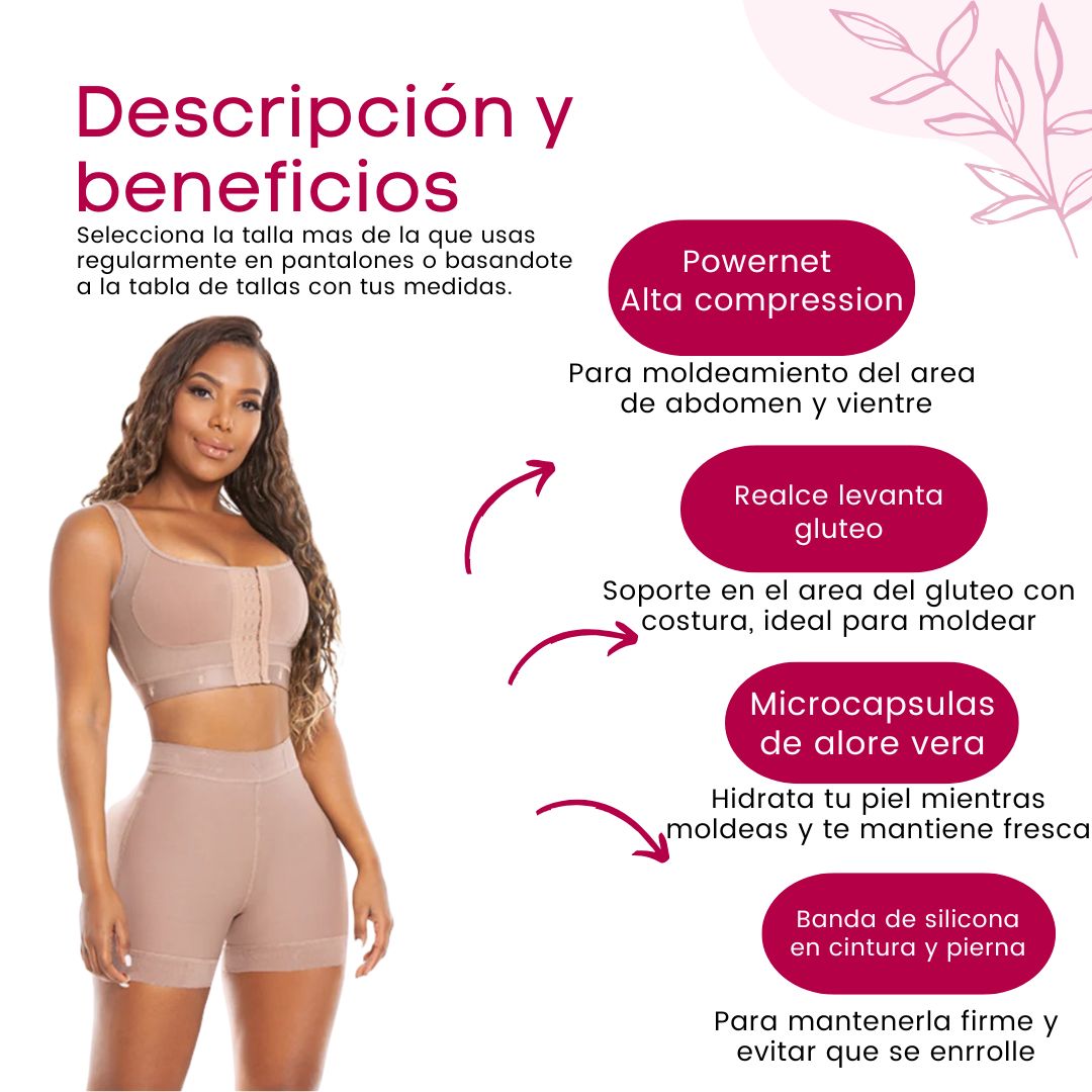 Levanta Cola Corta | BBL Short sin costuras atras