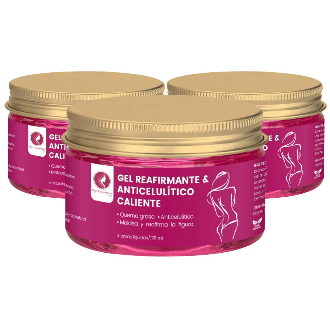 Gel Caliente Adelgazante combo 3