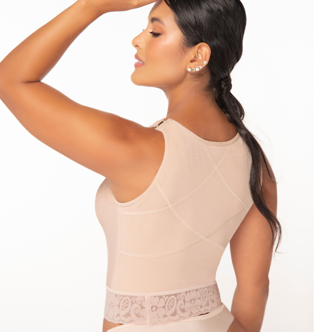 Post-Surgical Bra with Compression Back – Powernet | Front Closure | Daily Comfort Support