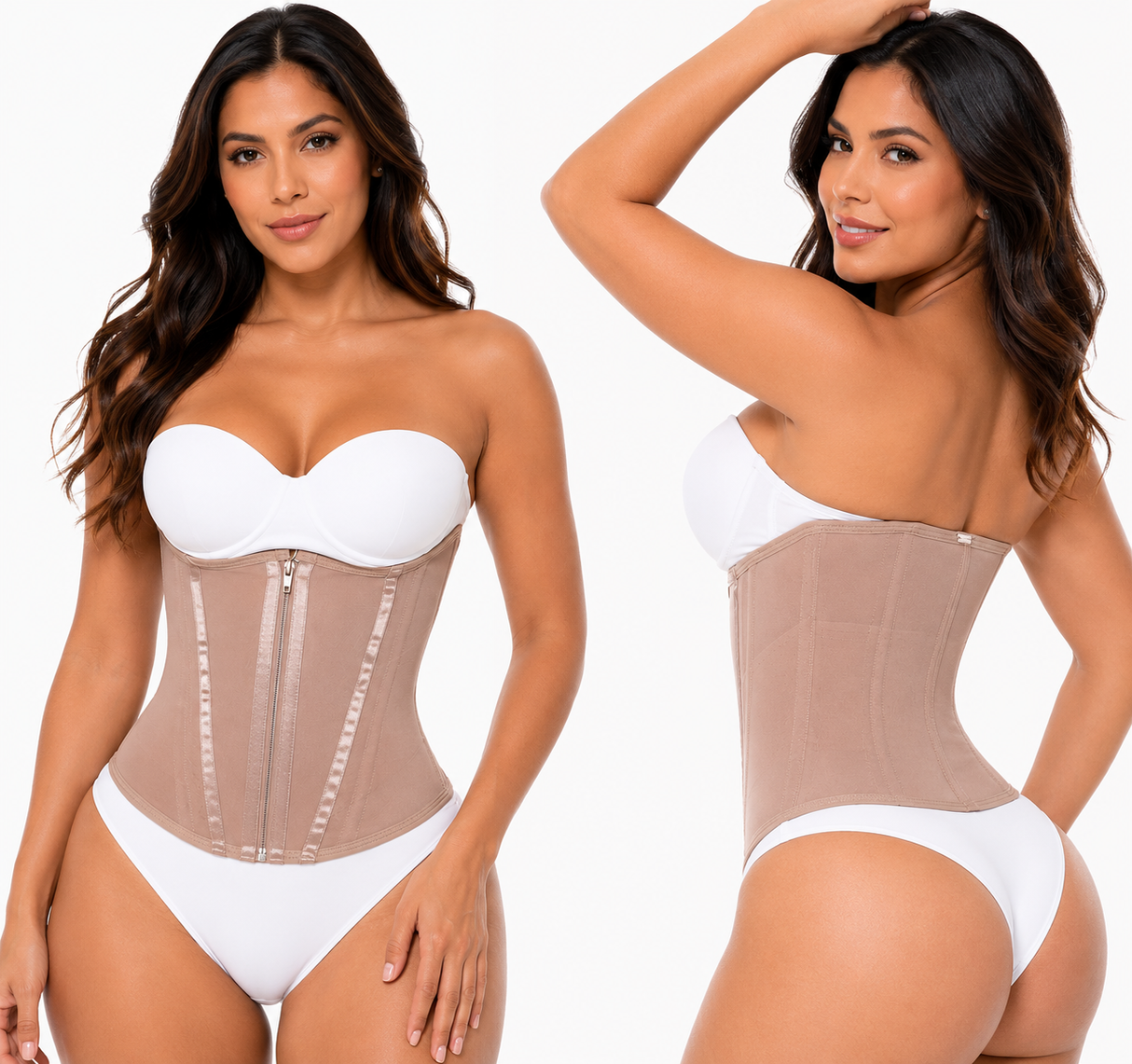 High Compression Waist Trainer | Double Abdomen Control & 15 Boning Support