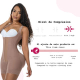 Fajas Colombianas Hourglass Sculpting Faja – 7 Varillas, Levantamiento de Glúteos y Doble Refuerzo de Cintura
