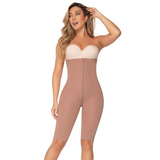 Seamless Tummy Control Shapewear Bodysuit with Removable Straps Knee Lenght Premium Collection