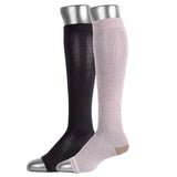 Compression Socks Open Toes Knee High Leg Support | Medias de Compresión con Abertura en Dedos