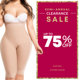 Capri style girdle with high waist and high compression | Faja Colombiana