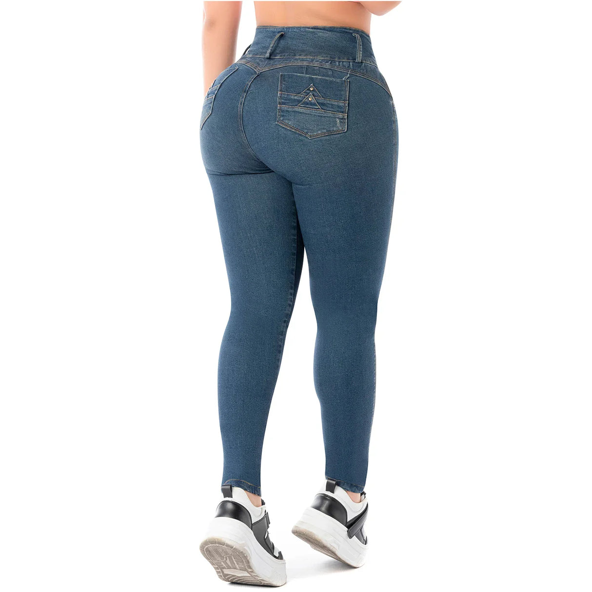 Butt Lifting Colombian Jeans in Dark Blue FCS2405