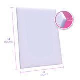 Lipo Foam - Post Surgery Ab Board for Use with Post Liposuction Surgery Flattening Abdominal Compression Garments Liposuction Foam pads for Recovery 8"X11" (White)